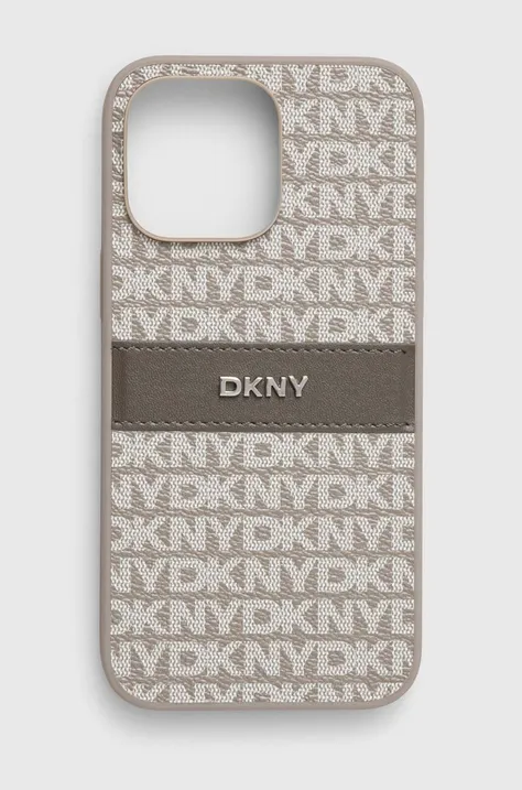 Puzdro na mobil Dkny iPhone 14 Pro Max 6.7 šedá farba, DKHCP14XPRTHSLE