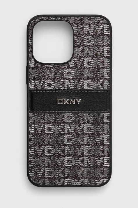 Dkny Husă pentru telefon iPhone 14 Pro Max 6.7 culoarea negru, DKHCP14XPRTHSLK