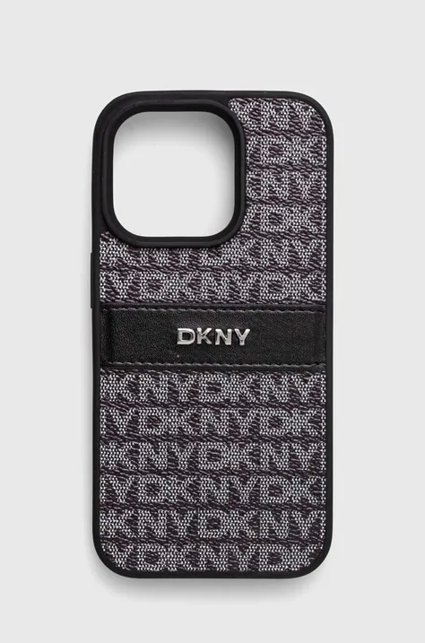 Dkny etui pentru telefon iPhone 15 Pro 6.1 culoarea negru, DKHCP15LPRTHSLK
