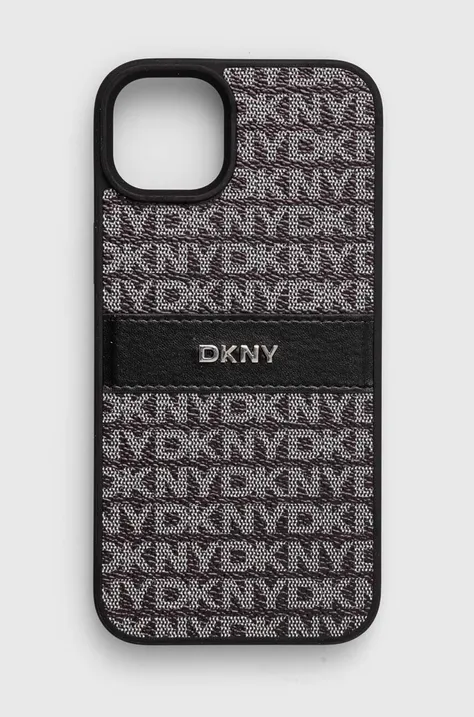 Dkny Husă pentru telefon iPhone 15 Plus / 14 Plus 6.7 culoarea negru, DKHCP15MPRTHSLK