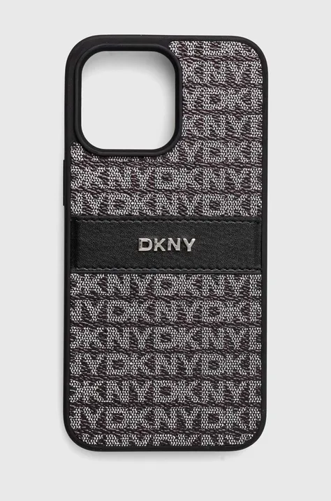 Puzdro na mobil Dkny iPhone 15 Pro Max 6.7 čierna farba, DKHCP15XPRTHSLK
