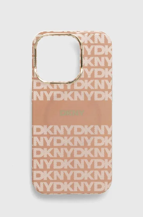 Dkny Husă pentru telefon iPhone 14 Pro 6.1 culoarea portocaliu, DKHMP14LHRHSEP
