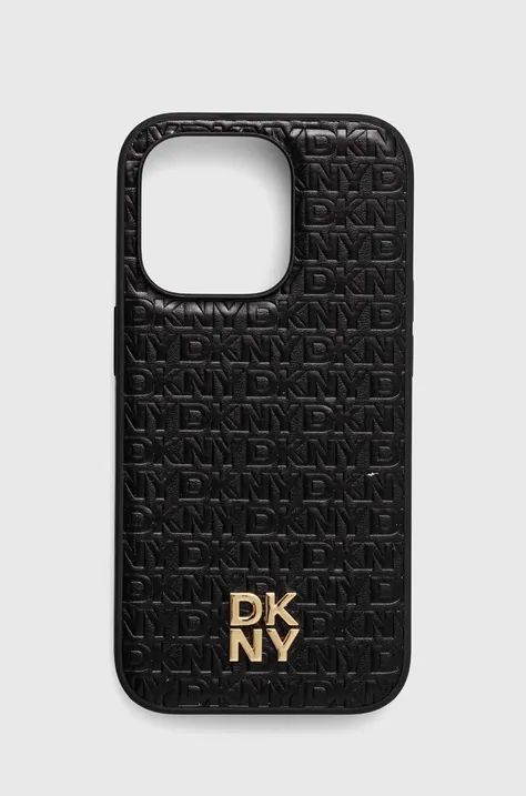Dkny Husă pentru telefon iPhone 14 Pro 6.1 culoarea negru, DKHMP14LPSHRPSK