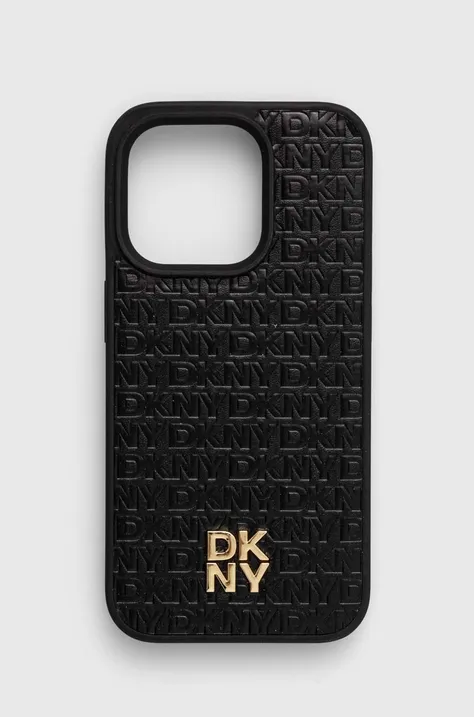 Dkny Husă pentru telefon iPhone 15 Pro 6.1 culoarea negru, DKHMP15LPSHRPSK