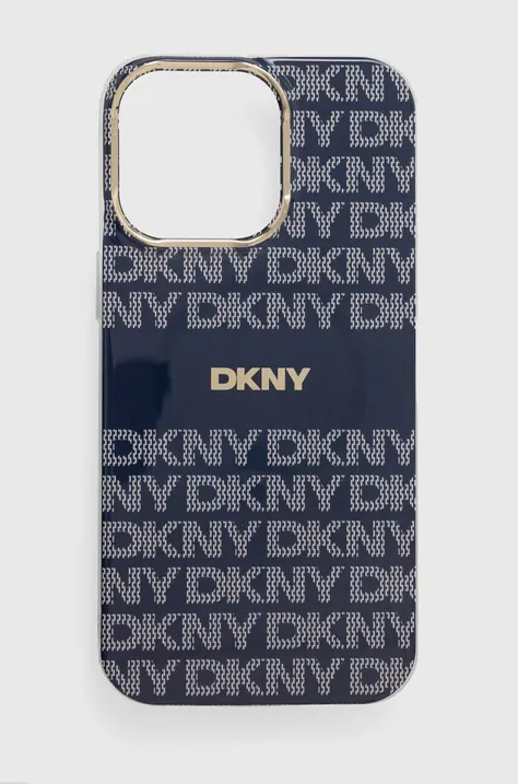 Dkny etui pentru telefon iPhone 15 Pro Max 6.7 culoarea albastru marin, DKHMP15XHRHSEB