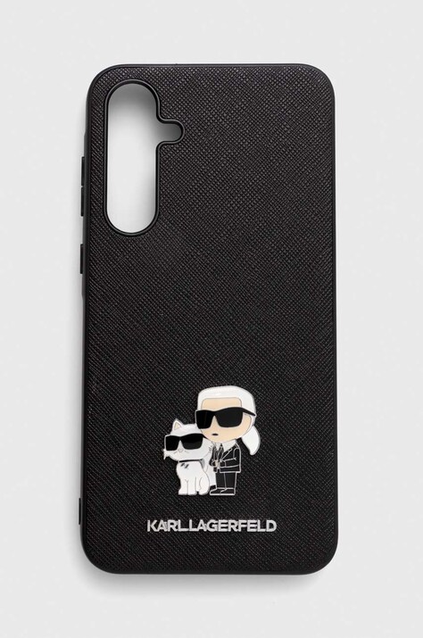 Karl Lagerfeld husă pentru telefon A55 culoarea negru, KLHCSA55SAKCNPK
