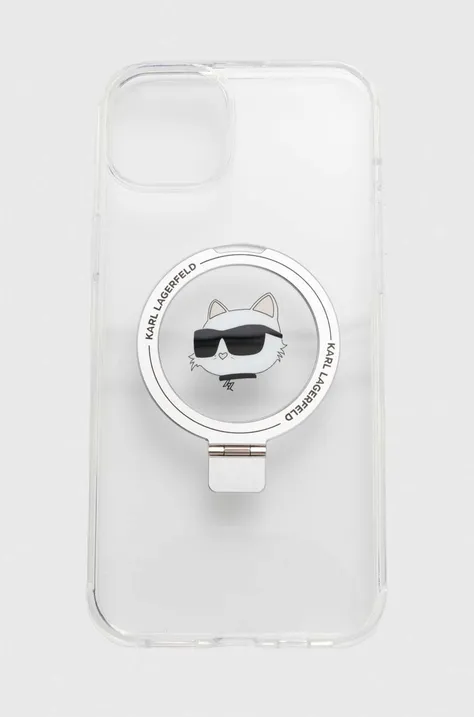 Чехол на телефон Karl Lagerfeld iPhone 15 Plus / 14 Plus 6.7 цвет белый KLHMP15MHMRSCHH