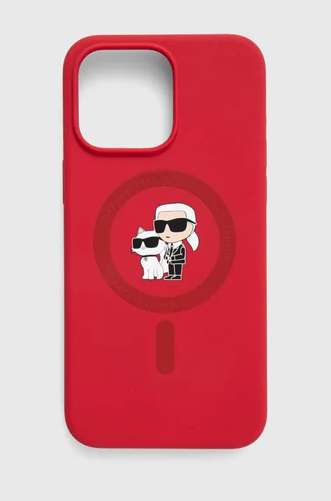 Чехол на телефон Karl Lagerfeld iPhone 15 Pro Max 6.7 цвет красный KLHMP15XSCMKCRHR