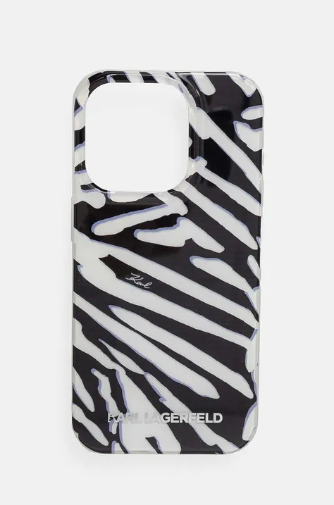 Чохол на телефон Karl Lagerfeld iPhone 15 Pro 6.1 колір чорний KLHCP15LHZBPKCCK