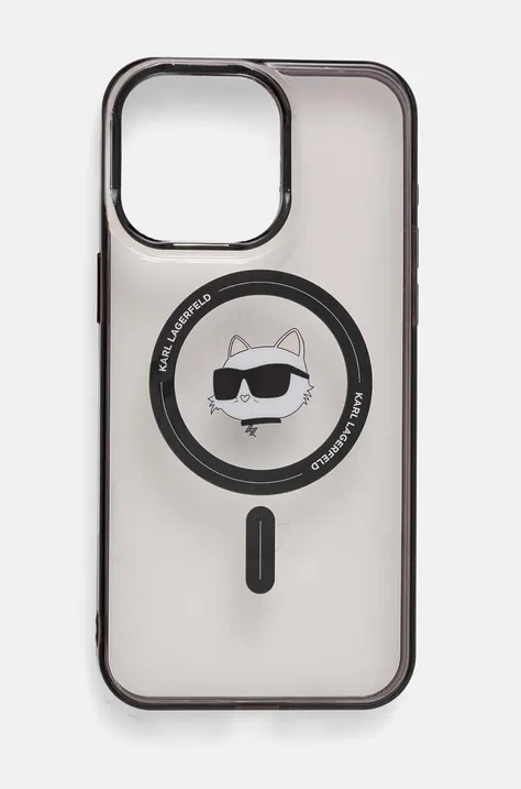 Θήκη κινητού Karl Lagerfeld iPhone 15 Pro Max 6.7 χρώμα: διάφανο, KLHMP15XHCHNOTK