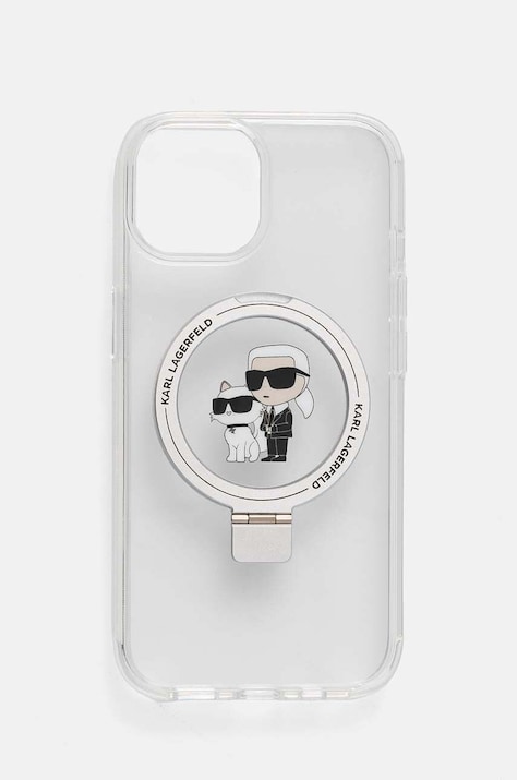 Karl Lagerfeld etui na telefon iPhone 15 / 14 / 13 6.1 kolor transparentny KLHMP15SHMRSKCH