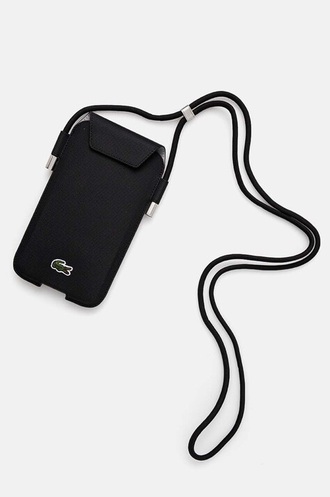 Lacoste carcasa de telefon culoarea negru, LCPSP15XPVCK