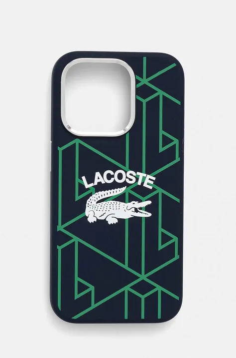 Θήκη κινητού Lacoste iPhone 15 Pro 6.1 χρώμα: ναυτικό μπλε, LCHMP15LSBIV