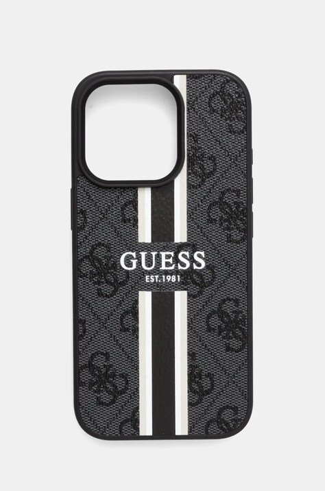 Guess etui na telefon iPhone 16 Pro 6.3 kolor czarny GUHMP16LP4RPSK