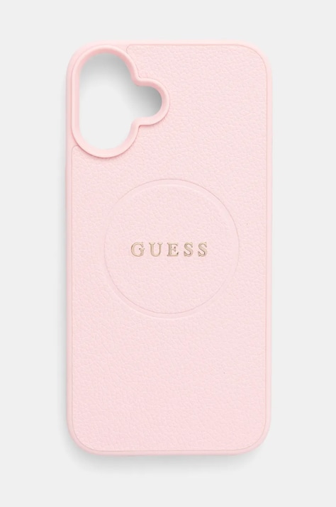 Кейс за телефон Guess iPhone 16 Plus 6.7 в розово GUHMP16MPGHSMMP