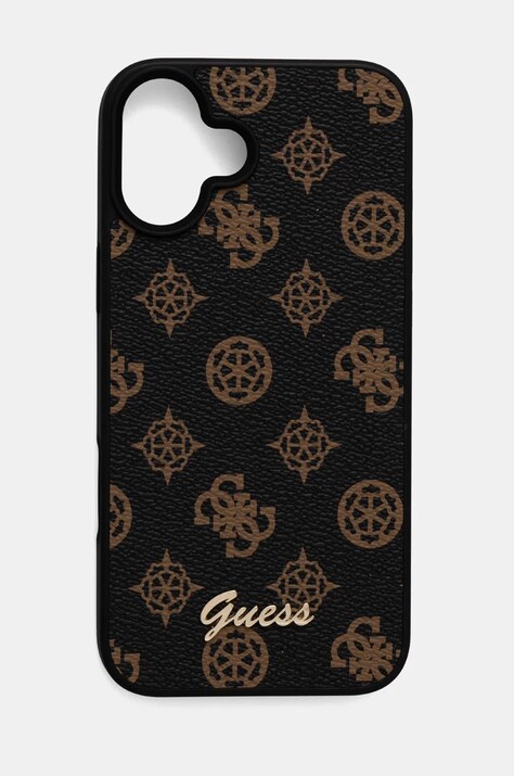Чехол на телефон Guess iPhone 16 Plus 6.7 цвет коричневый GUHMP16MPGPYSK