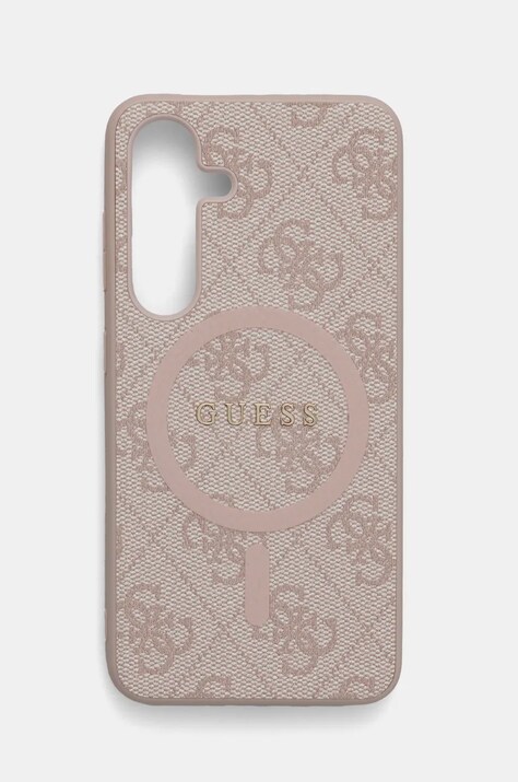 Guess etui pentru telefon S24 S921 culoarea roz, GUHMS24SG4GFRP