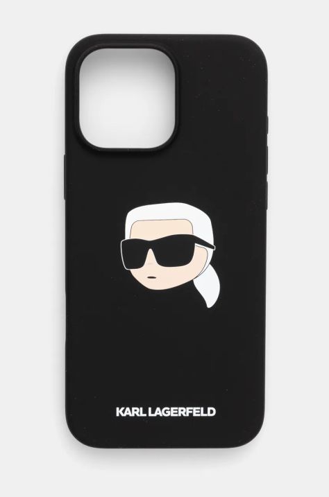 Кейс за телефон Karl Lagerfeld iPhone 16 Pro Max 6.9 в черно KLHMP16XSKHPPLK