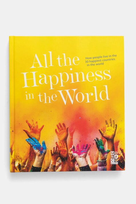 Knížka home & lifestyle All the Happiness in the World, English žlutá barva