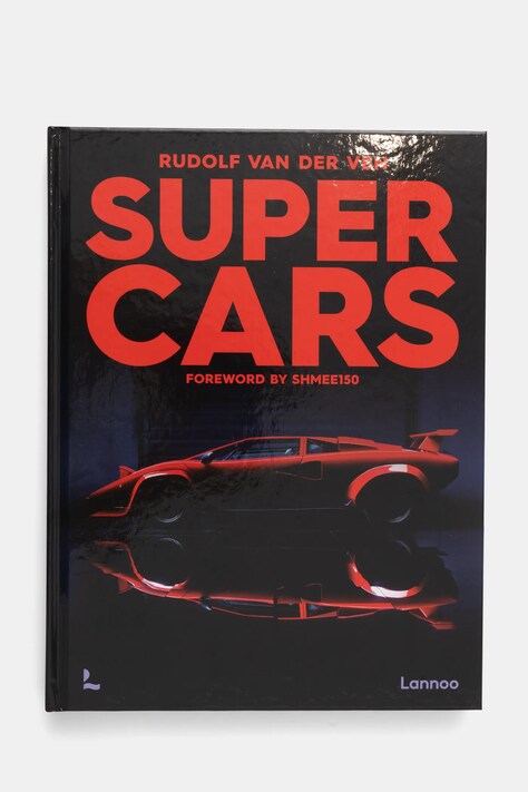 Knížka home & lifestyle Supercars by Van Der Ven Rudolf, English černá barva