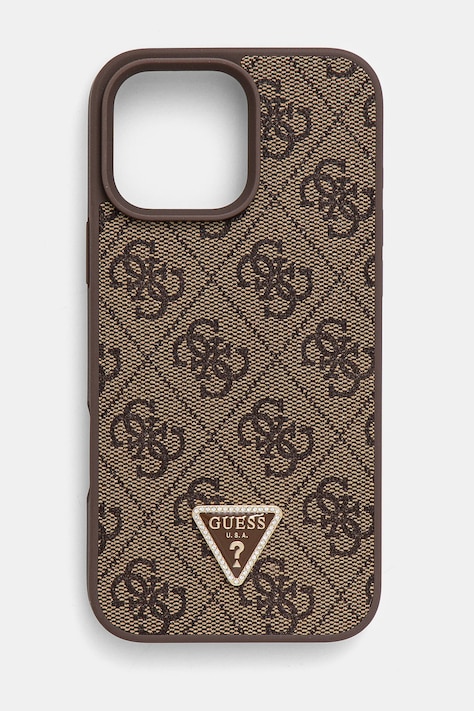 Etui za telefon Guess iPhone 16 Pro Max 6.9 rjava barva, GUHCP16XP4TDPW