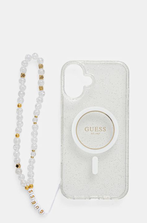 Θήκη κινητού Guess iPhone 16 Plus 6.7 χρώμα: διάφανο, GUHMP16MHGCRELST