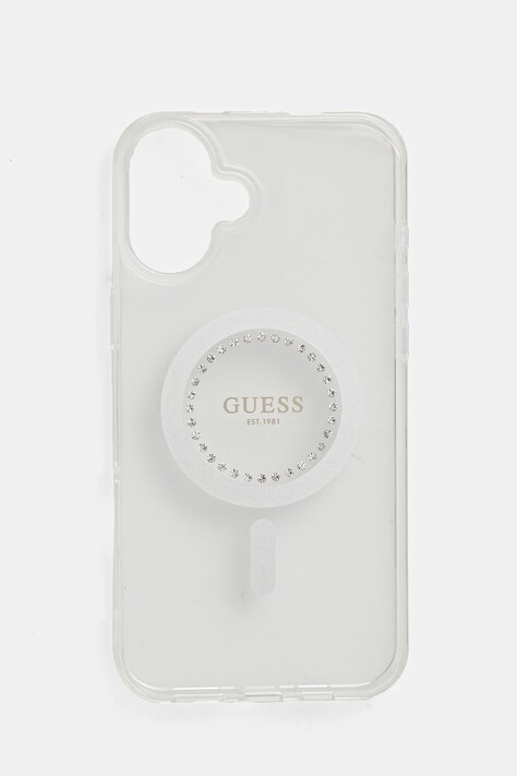 Obal na telefon Guess iPhone 16 Plus 6.7 bílá barva, GUHMP16MPFTDTEH