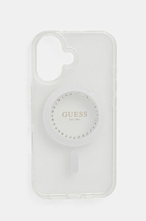 Etui za telefon Guess iPhone 16 6.1 boja: bijela, GUHMP16SPFTDTEH