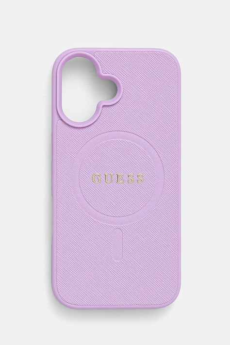 Чехол на телефон Guess iPhone 16 6.1 цвет фиолетовый GUHMP16SPSAHMCU