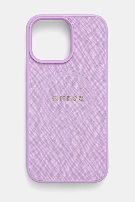 Obal na telefon Guess iPhone 16 Pro Max 6.9 fialová barva, GUHMP16XPSAHMCU