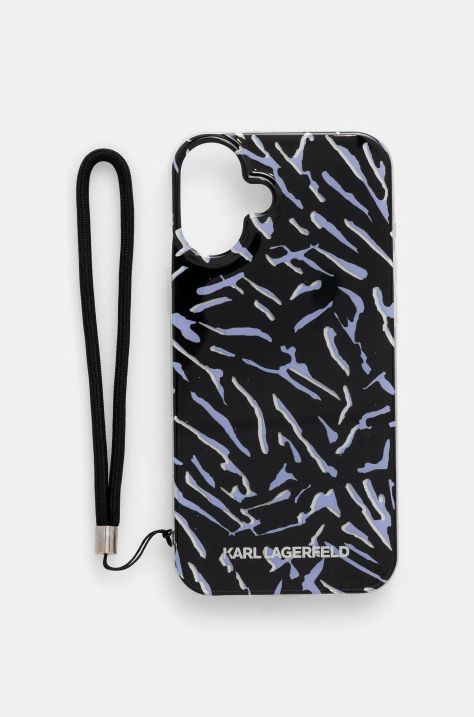 Karl Lagerfeld custodia per telefono iPhone 16 Plus 6.7 colore violetto KLHCP16MHZBPKCCU