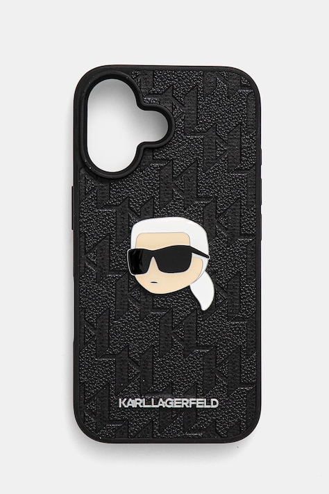 Karl Lagerfeld etui na telefon iPhone 16 6.1 kolor czarny KLHCP16SPGKLKIPK