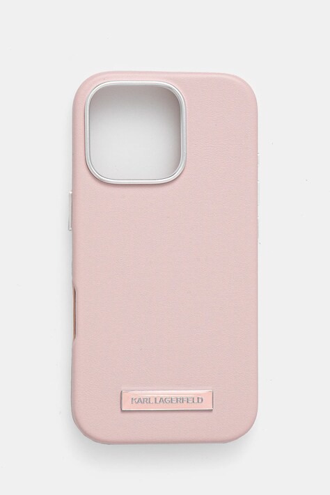 Чехол на телефон Karl Lagerfeld iPhone 16 Pro 6.3 цвет розовый KLHMP16LPGMSRPP