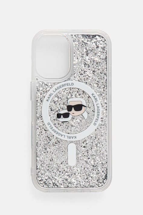 Чохол на телефон Karl Lagerfeld iPhone 16 6.1 колір прозорий KLHMP16SLGKCSGH