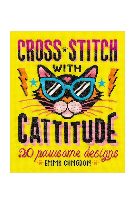 Knjiga home & lifestyle Cross Stitch with Cattitude by Emma Congdon, English