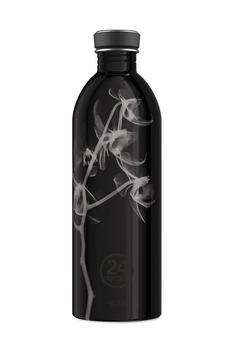 Μπουκάλι 24bottles Urban Bottle 1000 ml Ultraviolet χρώμα: μαύρο, Urban.1lt.Ultraviolet