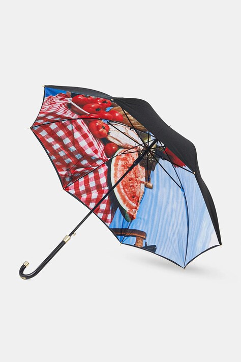 Deštník Moschino modrá barva, 9100