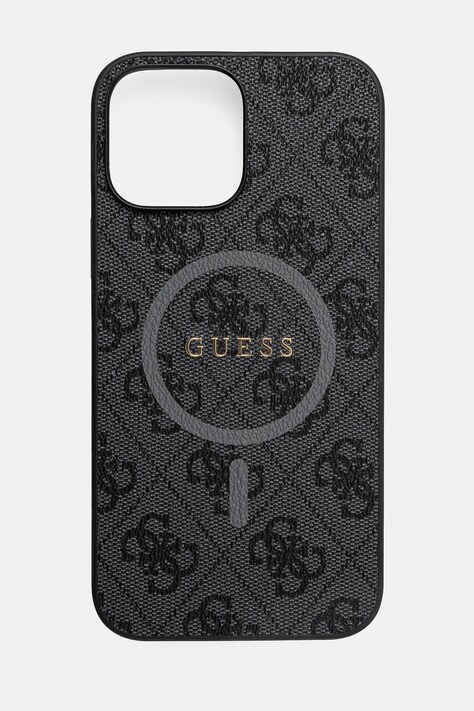 Guess etui pentru telefon iPhone 13 Pro Max 6.7 culoarea negru, GUHMP13XG4GFRK