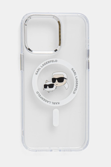 Кейс за телефон Karl Lagerfeld iPhone 15 Pro Max 6.7 в прозрачен цвят KLHMP15XHLSKCH