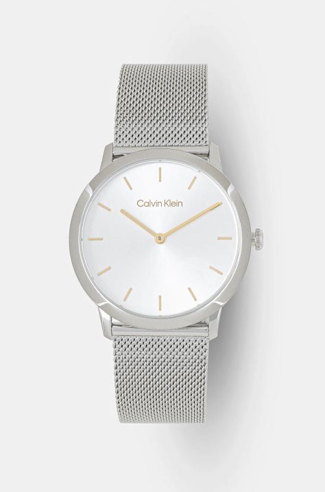 Ρολόι Calvin Klein χρώμα: ασημί, 25200164