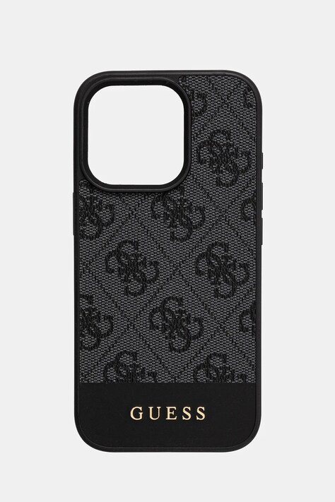 Obal na telefon Guess iPhone 16 Pro 6.3 šedá barva, GUHCP16LG4GLGR