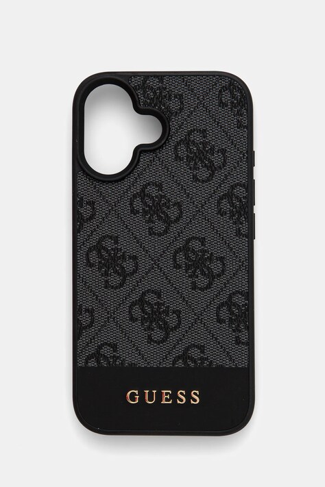 Puzdro na mobil Guess iPhone 16 6.1 šedá farba, GUHCP16SG4GLGR