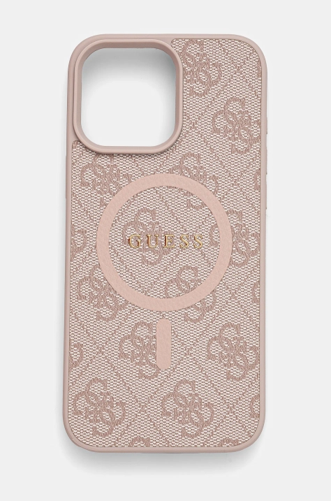 Guess telefon tok iPhone 16 Pro Max 6.9 rózsaszín, GUHMP16XG4GFRP