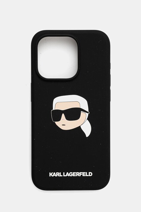 Чохол на телефон Karl Lagerfeld iPhone 15 Pro 6.1 колір чорний KLHMP15LSKHPPLK