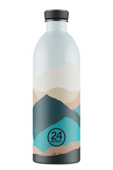 Láhev 24bottles Urban Bottle 1000ml Mountains modrá barva, Urban.Bottle.1lt.Mountains
