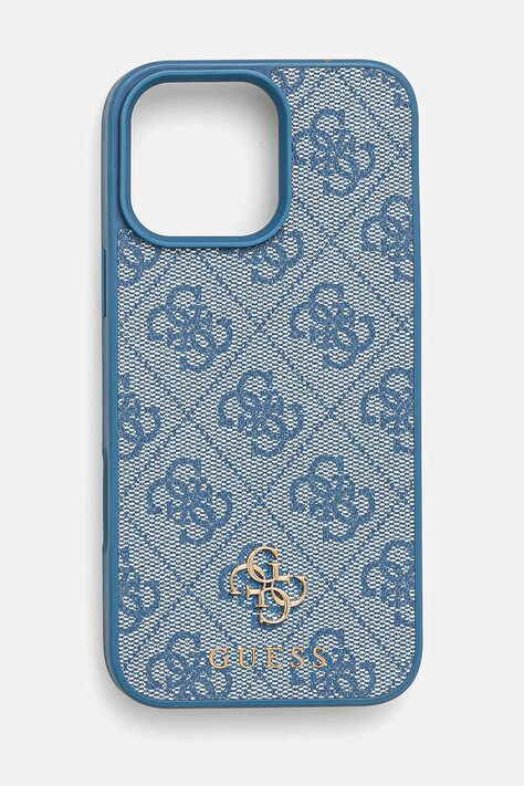 Θήκη κινητού Guess iPhone 16 Pro Max χρώμα: μπλε, GUHMP16XP4SM4MB