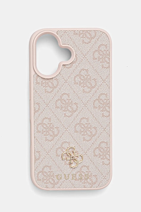 Θήκη κινητού Guess iPhone 16 χρώμα: ροζ, GUHMP16SP4SM4MP