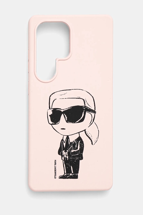 Obal na telefon Karl Lagerfeld Samsung Galaxy S25 Ultra růžová barva, KLHMS25LPNYKGRTP