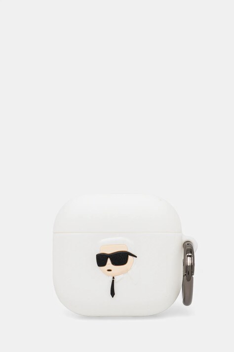 Чехол для airpod Karl Lagerfeld AirPods 4 цвет белый KLA4RUNIKH