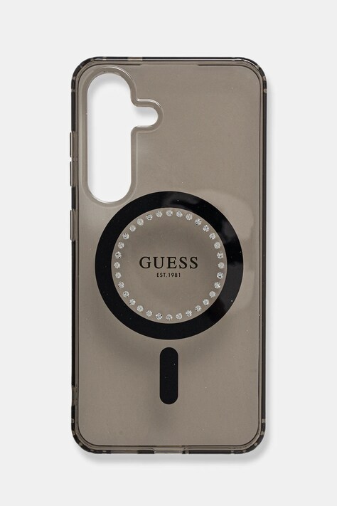 Guess Husa pentru telefon Samsung Galaxy S25 culoarea negru, GUHMS25SPFTDTEK